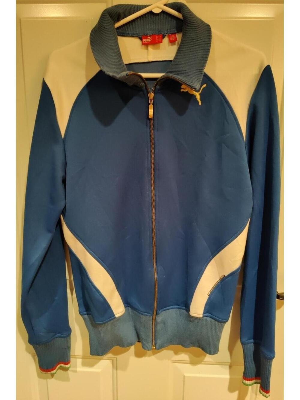 Puma Italy Track Jacket Original Italia - Size Small S Neil Barrett Collab Blue
